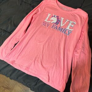 Girls 10/12 long sleeve top